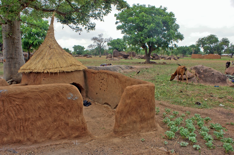 Traditional building style Upper East, Ghana